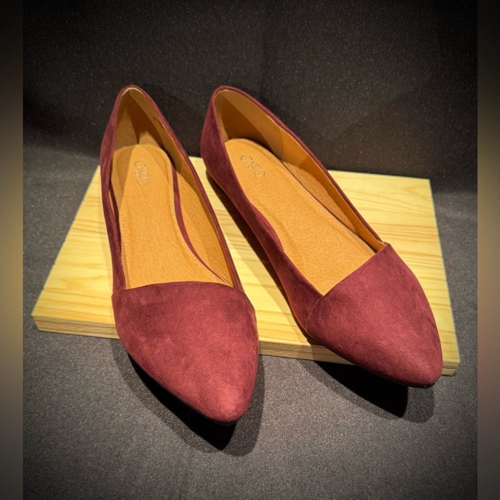 NWT-Cato Merlot/Burgundy Color Women’s Flats. Size 10 - Picture 2 of 16